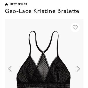 Made well black mesh bralette